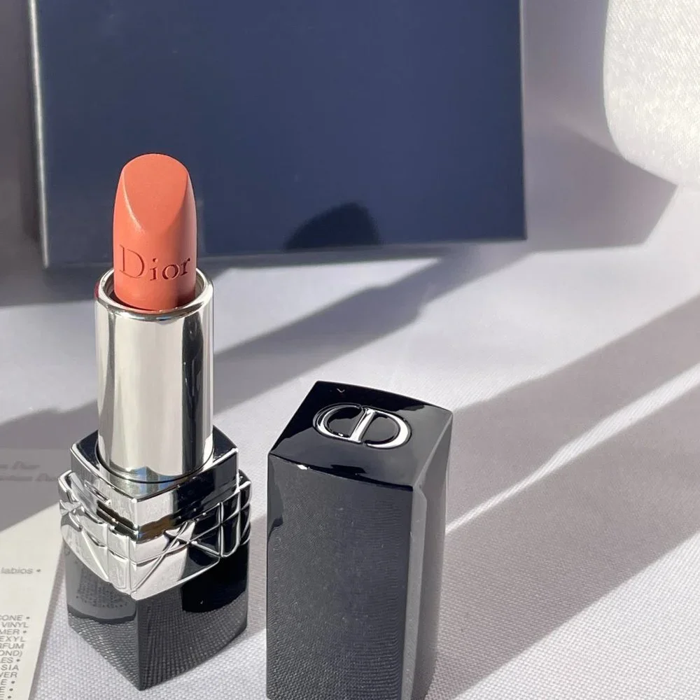 Dior Rouge Lipstick Twin Set-999 Velvet&100 Nude Matte,Shea Butter-2pc-BOXED-NEW - Picture 5 of 15